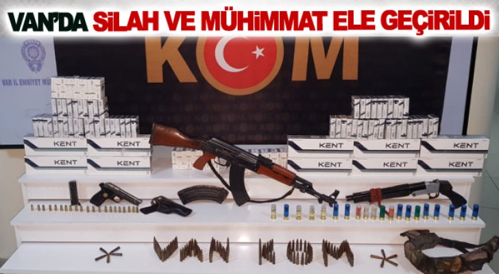 Van’da silah ve mühimmat ele geçirildi