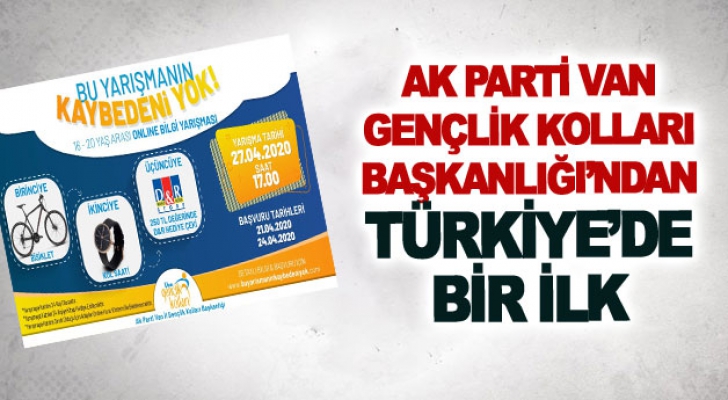 Ak parti Van Gençlik Kolları Başkanlığı’ndan Türkiye’de bir ilk