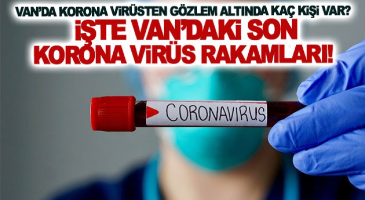 Van’daki son korona virüs rakamları!