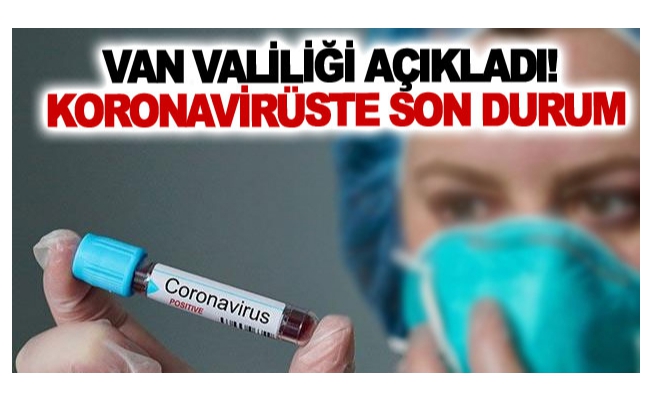 Van’daki Koronavirüste Son Durum