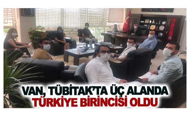 Van, TÜBİTAK’ta üç alanda Türkiye birincisi oldu