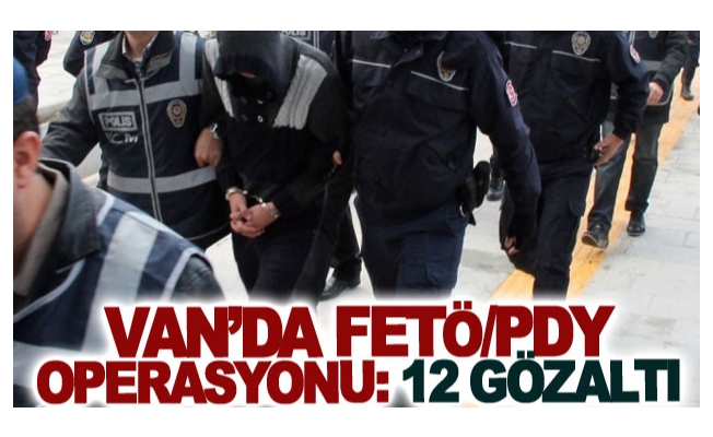 Van’da FETÖ/PDY operasyonu: 12 gözaltı