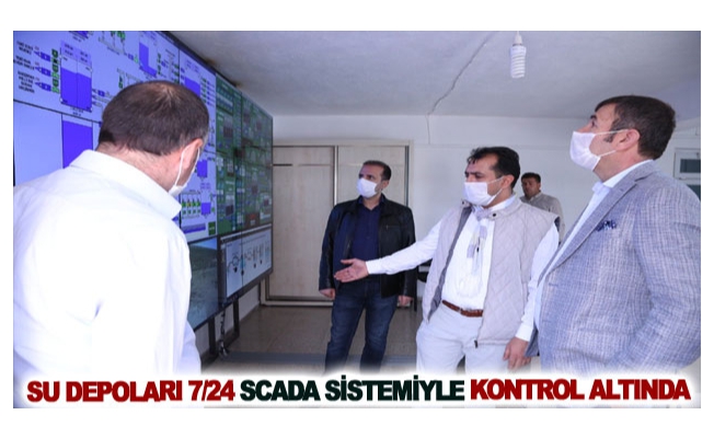 Su depoları 7-24 SCADA sistemiyle kontrol altında