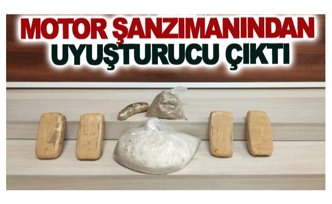 Motor şanzımanından uyuşturucu çıktı