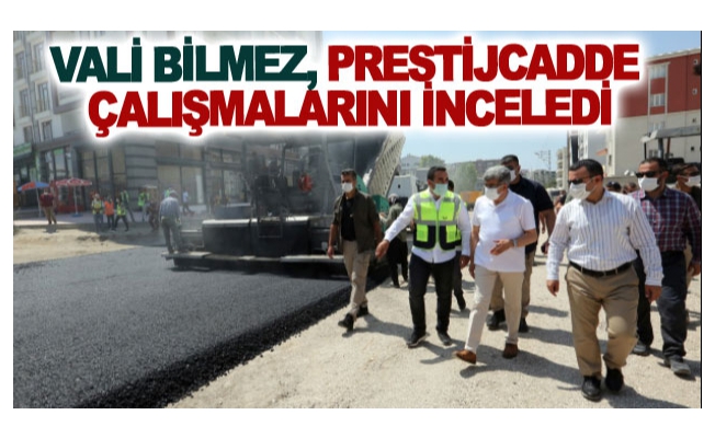 Vali Bilmez, prestij cadde çalışmalarını inceledi