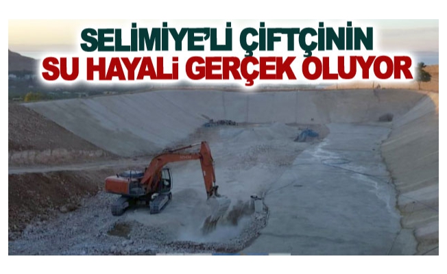 Selimiye’li çiftçinin su hayali gerçek oluyor