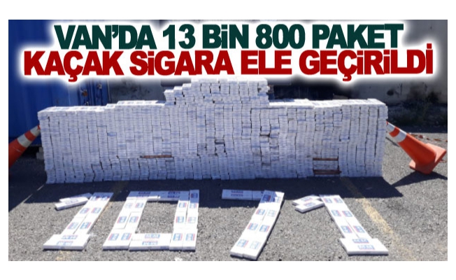 Van’da 13 bin 800 paket kaçak sigara ele geçirildi