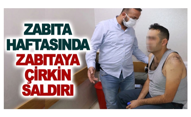 Zabıta haftasında zabıtaya çirkin saldırı