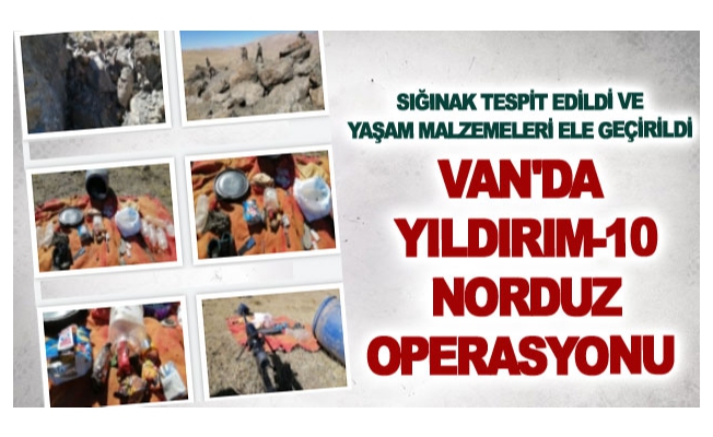 Van'da Yıldırım-10 Norduz Operasyonu