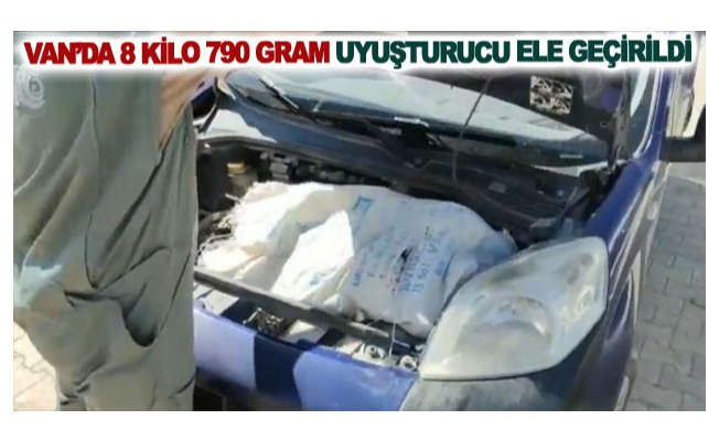 Van’da 8 kilo 790 gram uyuşturucu ele geçirildi