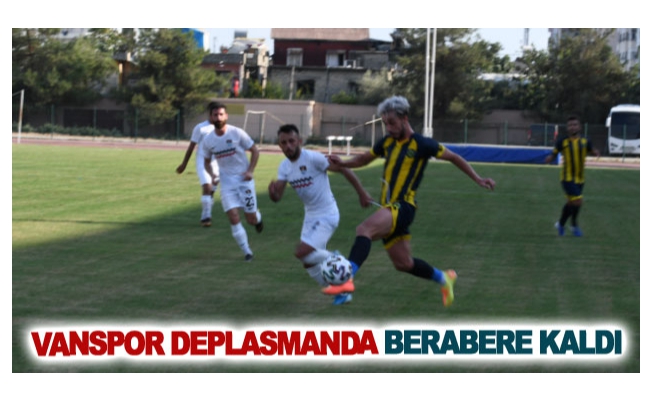 Vanspor Deplasmanda berabere kaldı