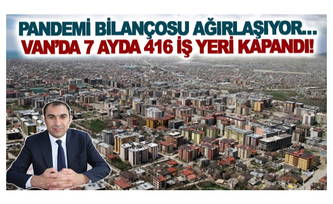 Pandemi bilançosu ağırlaşıyor… Van’da 7 ayda 416 iş yeri kapandı!