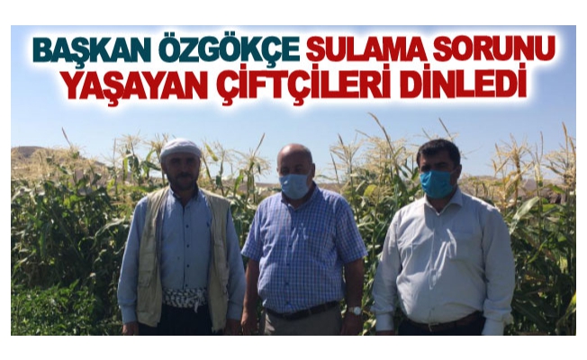 Başkan Özgökçe sulama sorunu yaşayan çiftçileri dinledi