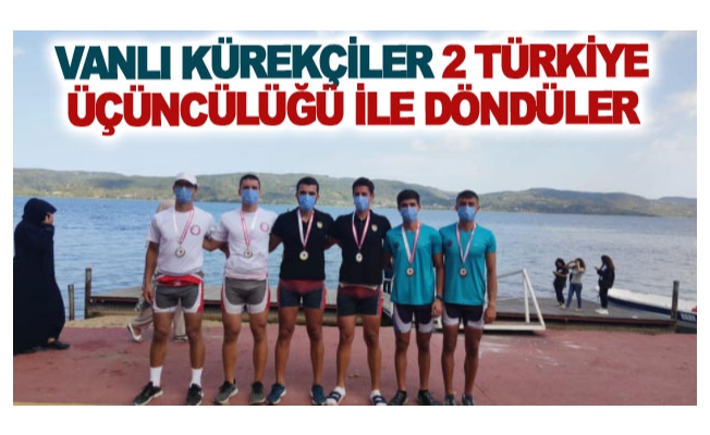 Vanlı kürekçiler 2 Türkiye üçüncülüğü ile döndüler