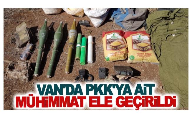 Van'da Pkk'ya ait mühimmat ele geçirildi