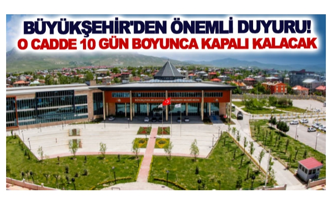 Van Büyükşehir Belediyesinden yol yapım çalışması