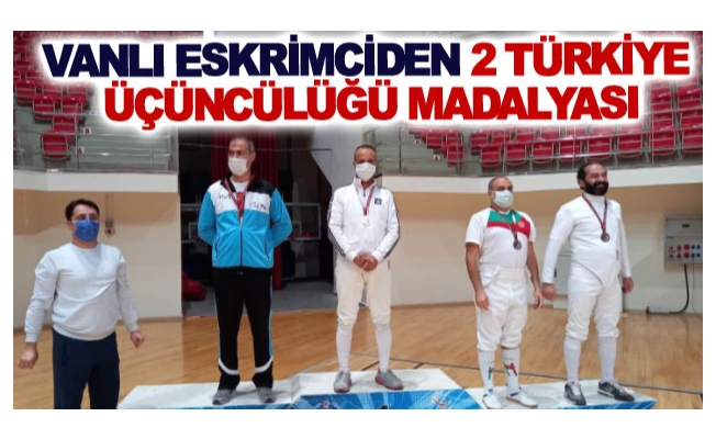 Vanlı eskrimciden 2 Türkiye üçüncülüğü madalyası