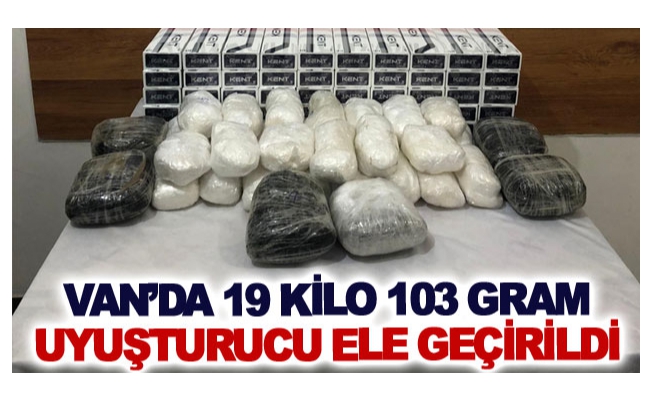 Van’da 19 kilo 103 gram uyuşturucu ele geçirildi