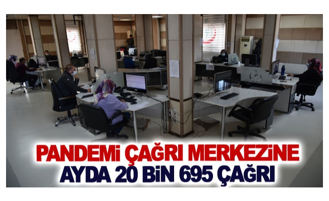 Pandemi Çağrı Merkezine ayda 20 bin 695 çağrı