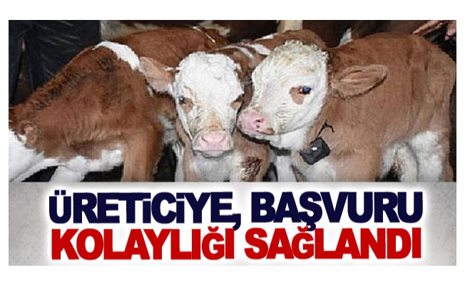 Üreticiye, başvuru kolaylığı sağlandı