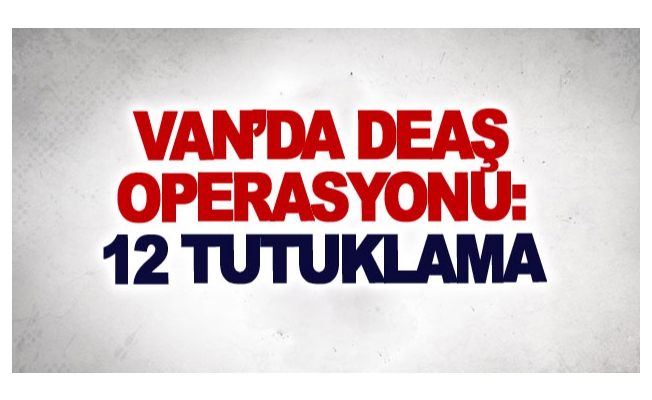 Van’da DEAŞ operasyonu: 12 tutuklama