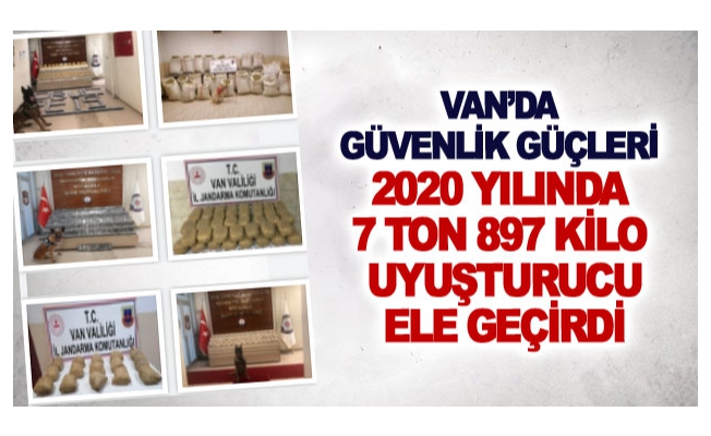 Van’da güvenlik güçleri 2020 yılında 7 ton 897 kilo uyuşturucu ele geçirdi