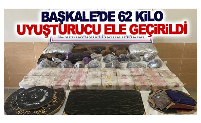 Başkale’de 62 kilo uyuşturucu ele geçirildi