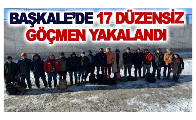 Başkale’de 17 düzensiz göçmen yakalandı