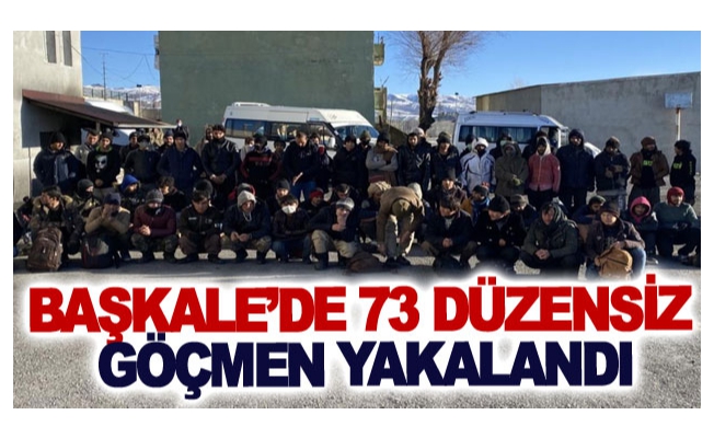 Başkale’de 73 düzensiz göçmen yakalandı