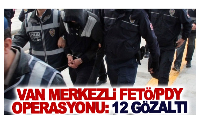 Van merkezli FETÖ/PDY operasyonu: 12 gözaltı