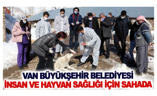 Van Büyükşehir Belediyesi insan ve hayvan sağlığı için sahada