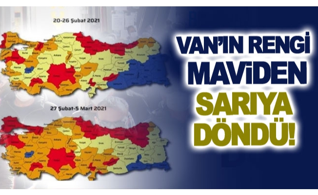 Van’ın rengi maviden sarıya döndü!