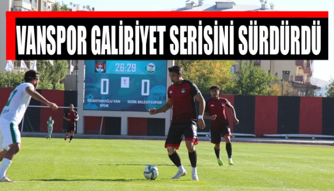 Vanspor doludizgin devam ediyor: 2-0