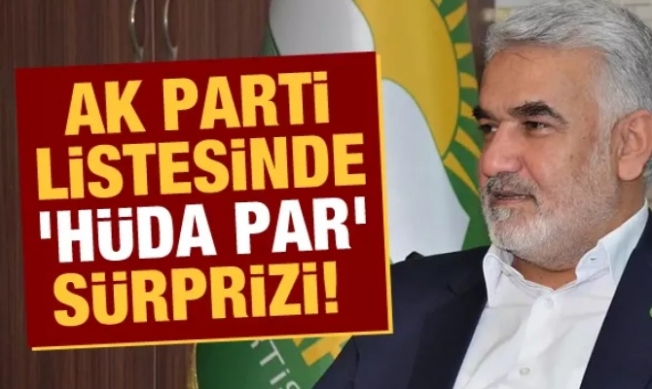 AK Parti listesinde 'HÜDA PAR' sürprizi!