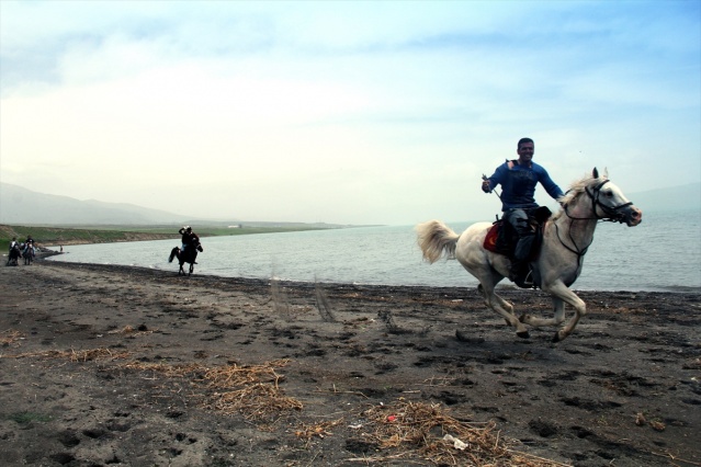 Erciş'te Rahvan At Yarışları