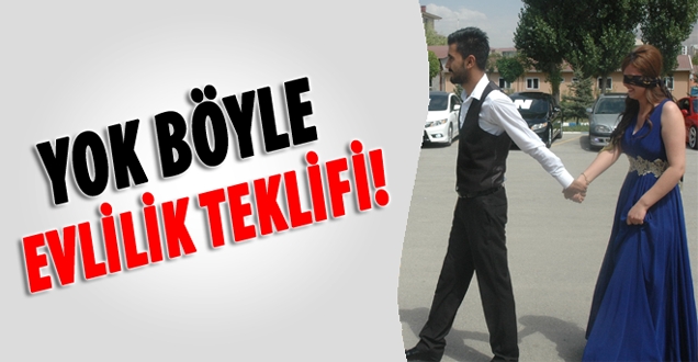 Yok böyle evlilik teklifi!