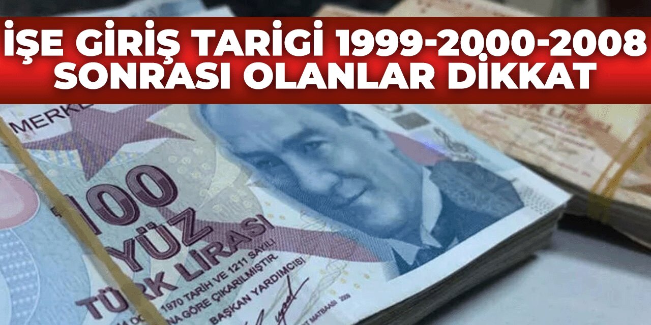 EYT'de yeni gelişme 2000 sonrası için emeklilik tablosu netleşti! 1999-2000-2008 sonrası olanlar bu habere dikkat..