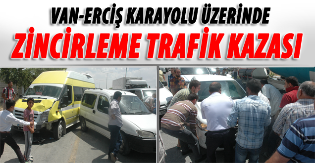 Van'da zincirleme trafik kazası