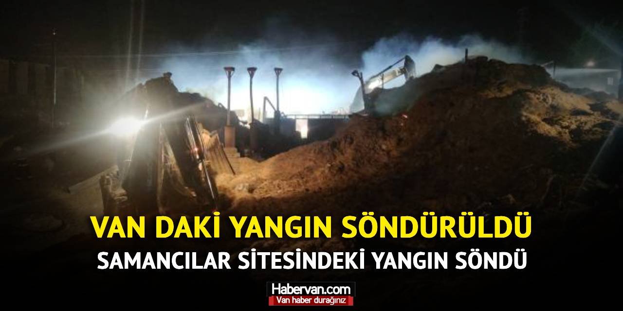 Samancılar sitesinde çıkan yangın söndürüldü