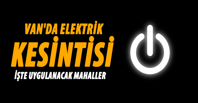 Van'da Elektrik Kesintisi