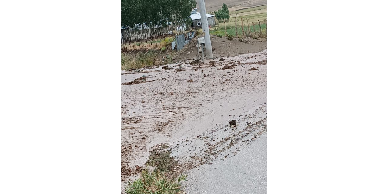 Özalp'te Sağanak Sele Neden Oldu