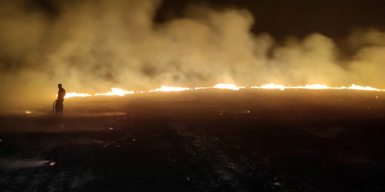 Diyarbakır'da Anız Yangınında 3 Bin Dönüm Arazi Zarar Gördü