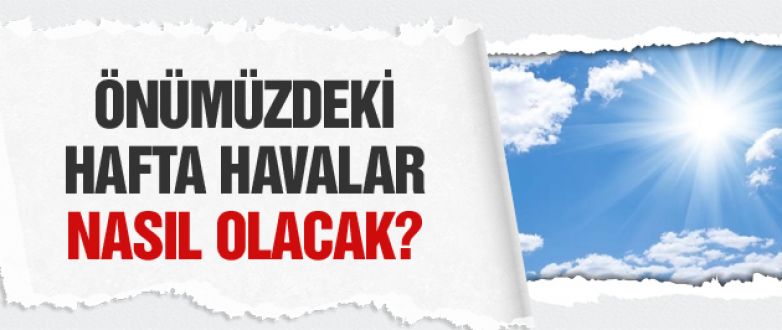 Hava durumu nasıl olacak! 5 günlük haritalı hava tahminleri