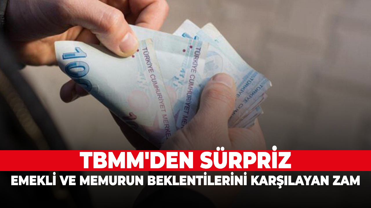 Emekli ve memurun beklentilerini karşılayan zam TBMM'den geldi