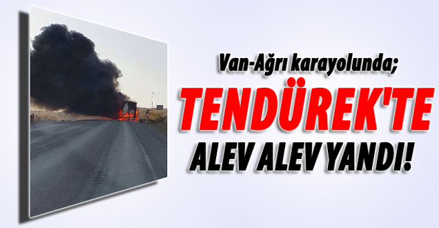 PKK'lılar Tendürek'te Araç Yaktı!