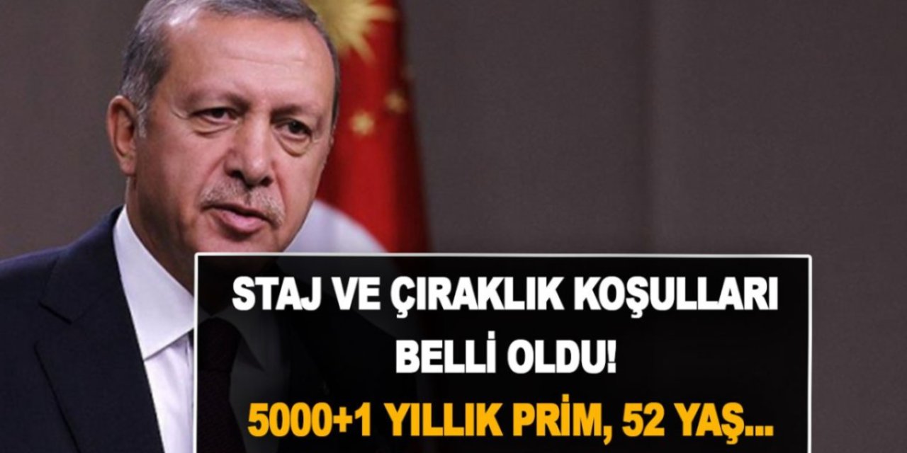 EYT sonrası staj ve çıraklık sigortası koşulları belli oldu: 5000+1 yıllık prim, 52 yaş geliyor! İşe girişte 2000 sonrası…