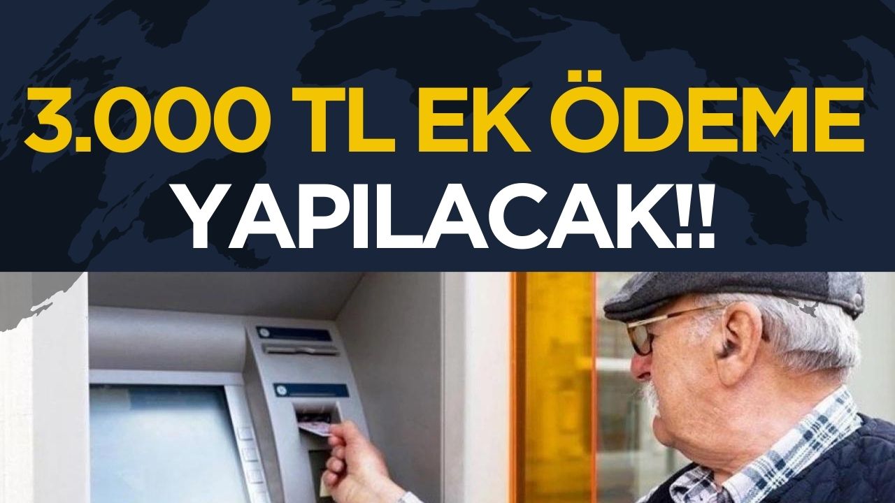 Ziraat bankası, emeklilere 3.000 TL'ye kadar ek ödeme imkanı sunuyor