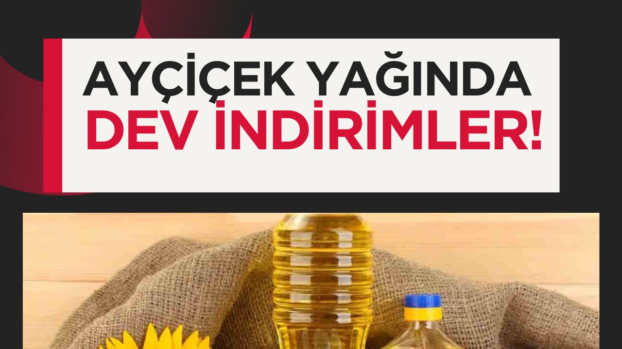 Bayram İndirimleri Ayçiçek Yağında: A101, Carrefour ve PTT AVM'de Büyük İndirimler