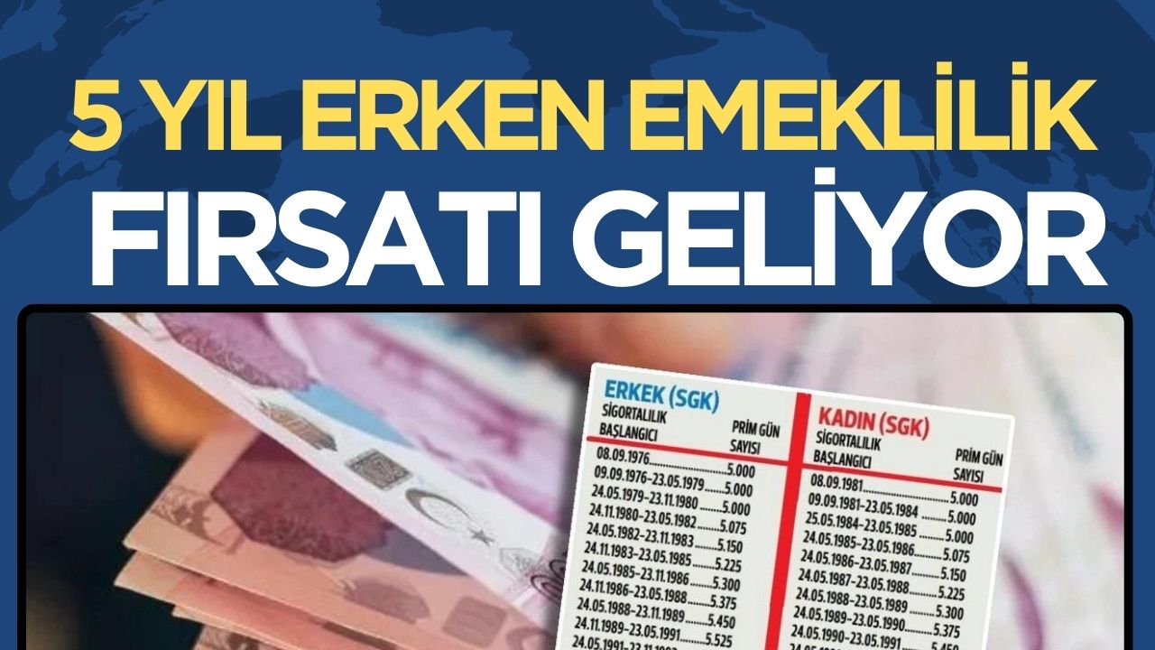 SGK girişi olanlara erken emeklilik müjdesi