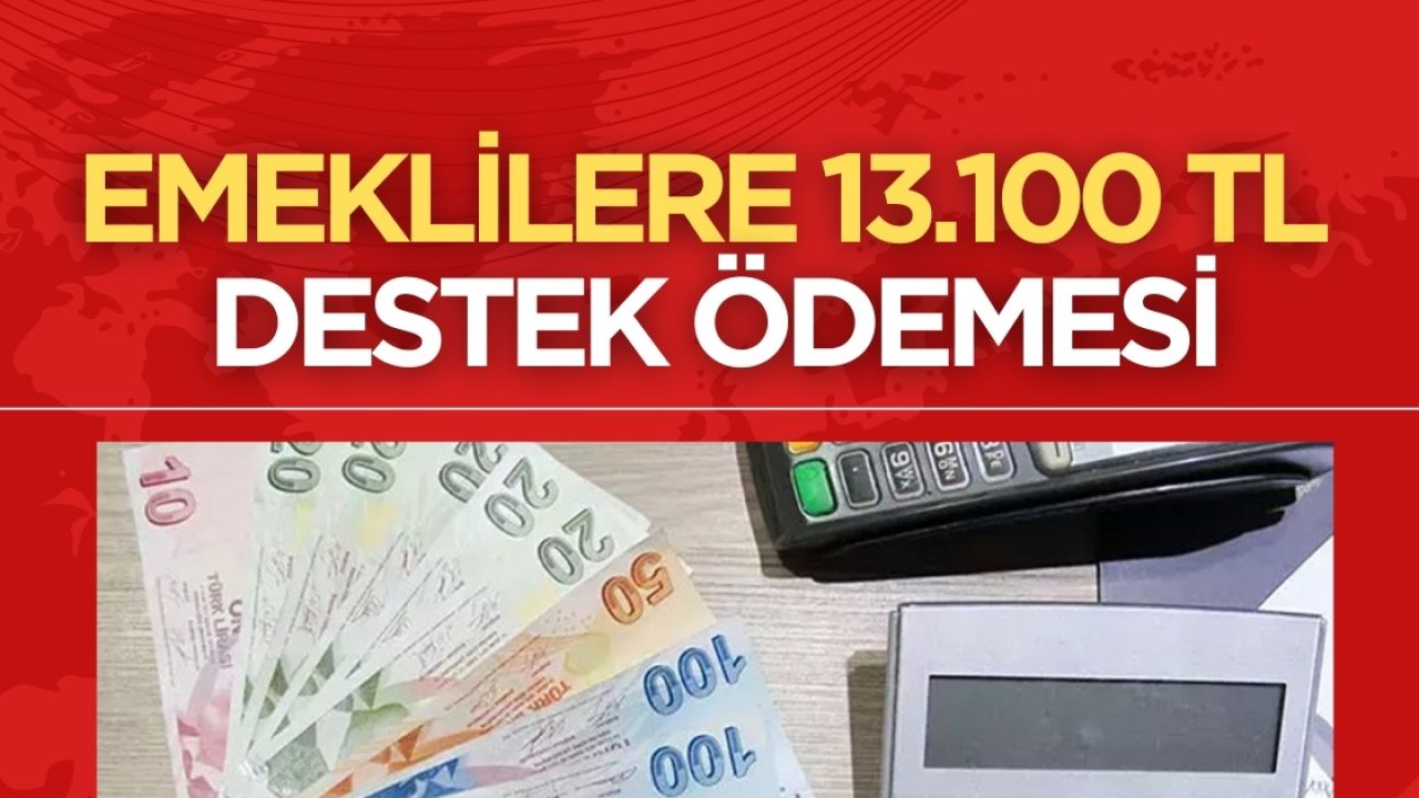 Emeklilere 13.100 TL destek ödemesi 15 Nisan'da başlıyor